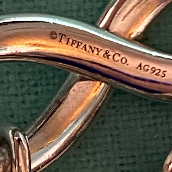 Tiffany & Co. Infinity Bracelet Wide Link 7.5" NEW - Picture 3 of 6